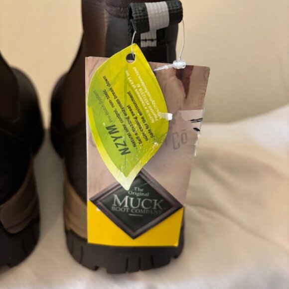 Original Muck Boots Mid Zip Ankle Waterproof Dark Brown NWT No Box Mens 10 - Picture 3 of 8